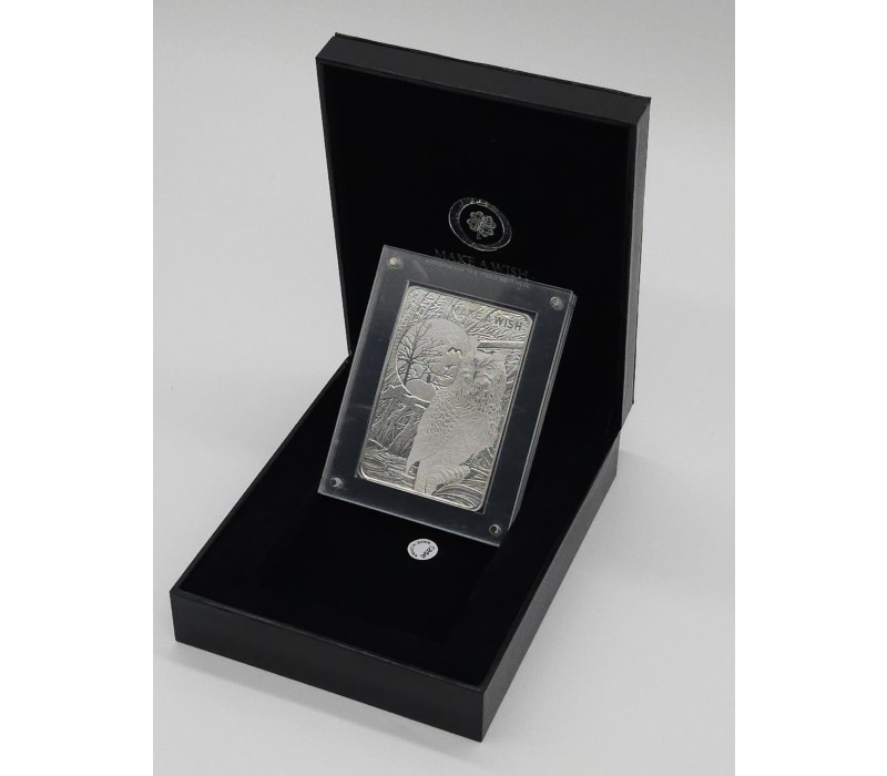 인생은 한번뿐이지만 행복은 셀 수 없기를/ 커스텀 은999 기념품/ 부엉이 Silver Coin 사각 메달