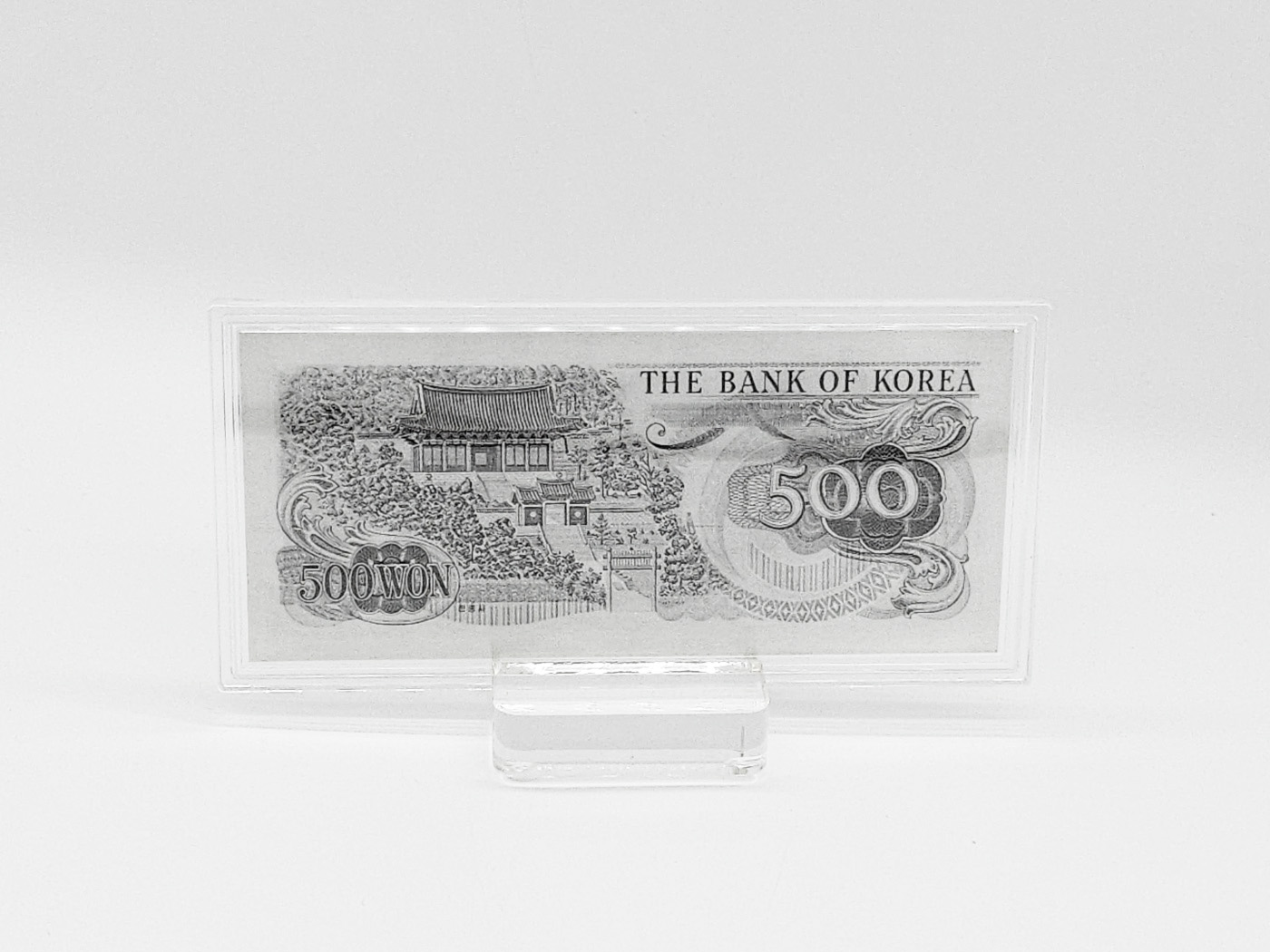 옛날화폐 이순신 오백원 은지폐 구권 지폐수집 순은 99.99% 블리온 실버 30g