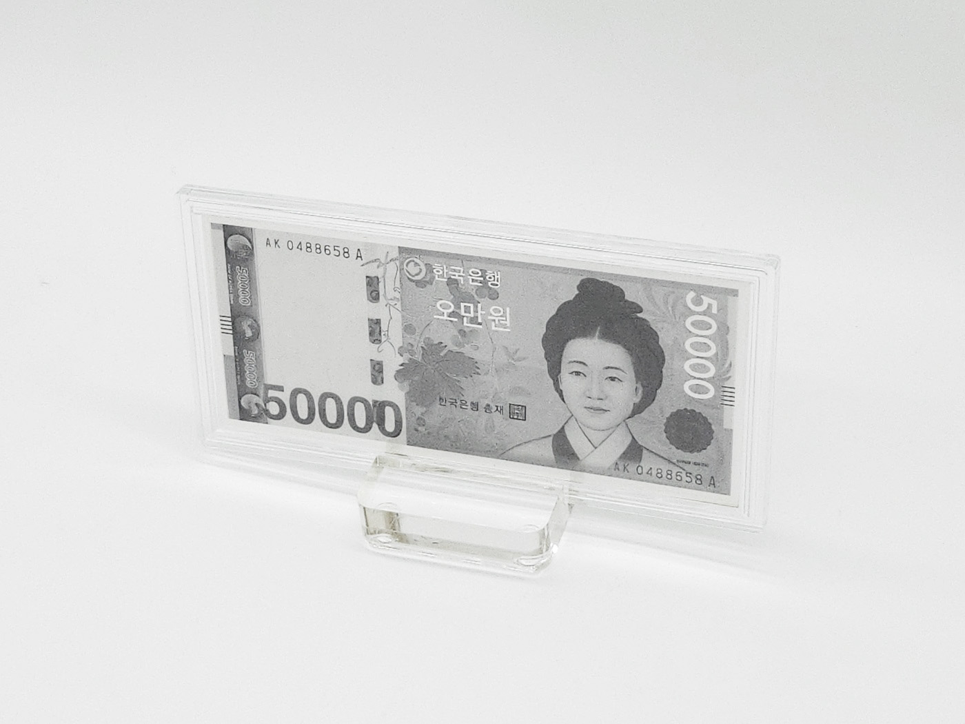 실버 머니 아트 신사임당 오만원 은지폐 지폐수집 순은 99.99% 블리온 실버 30g