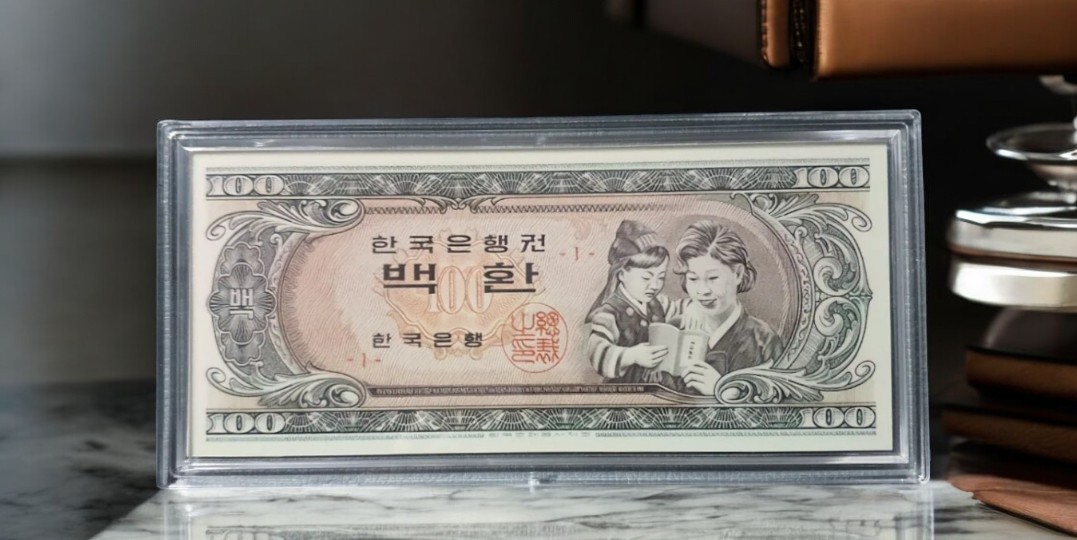 옛날 컬러 은지폐 "모자상" 순은 99.99% 액자 블리온 실버 30g