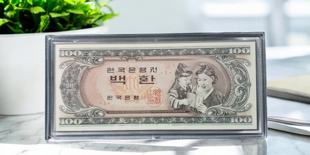 옛날 컬러 은지폐 "모자상" 순은 99.99% 액자 블리온 실버 30g