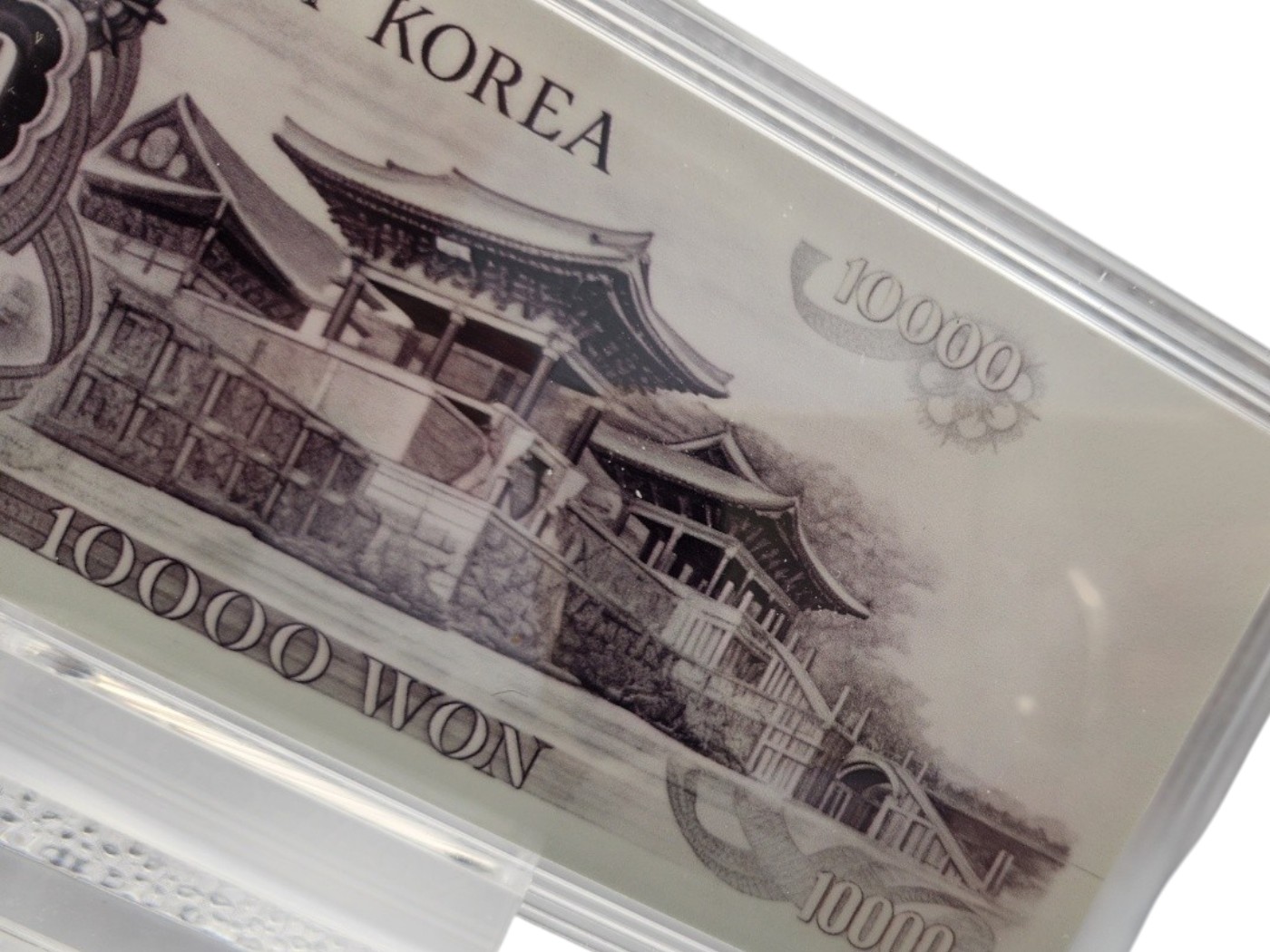 옛날 컬러 은지폐 "석굴암 만원" 순은 99.99% 액자 블리온 실버 30g