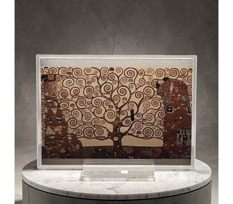 구스타프 클림트《생명의 나무》 실버 아트, 순은 99.99% 액자 블리온 실버 70g