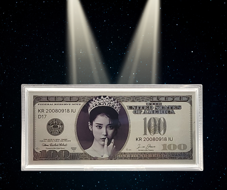 "행운의 100달러 커스텀"순은 99.99% 액자 블리온 실버 (10g)