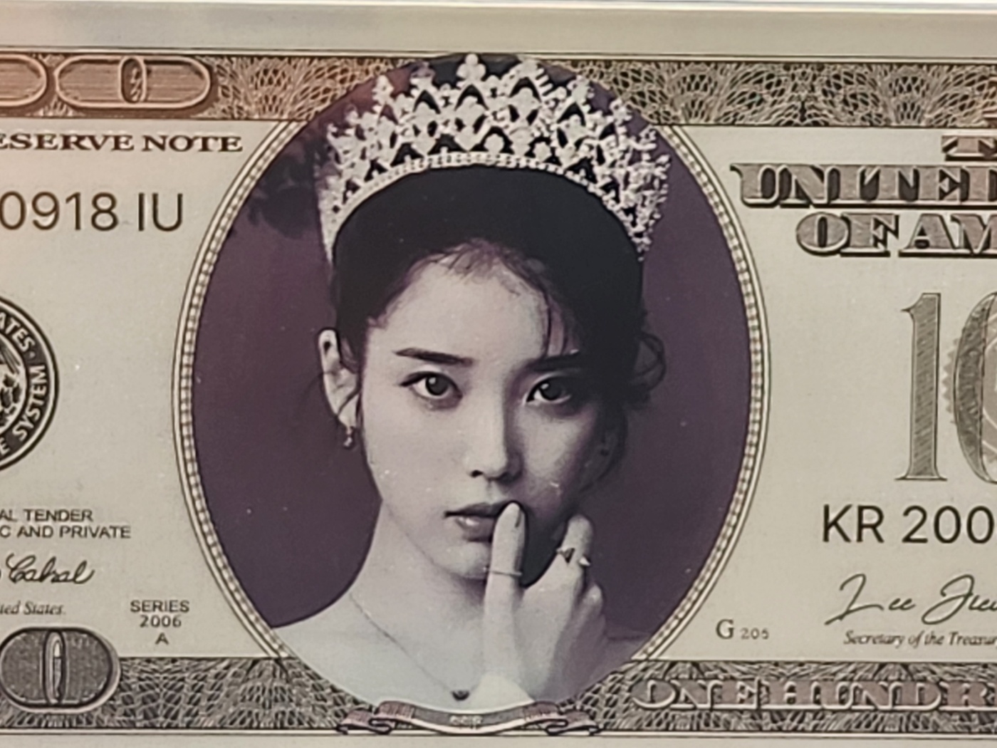 "행운의 100달러 커스텀"순은 99.99% 액자 블리온 실버 (10g)