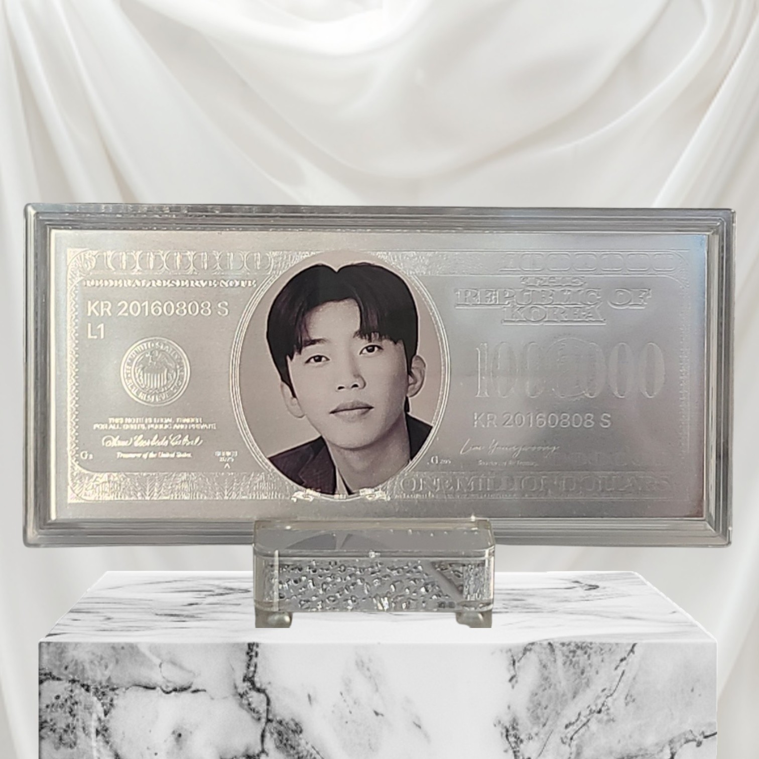 "행운의 백만달러 커스텀"순은 99.99% 액자 블리온 실버 (10g)
