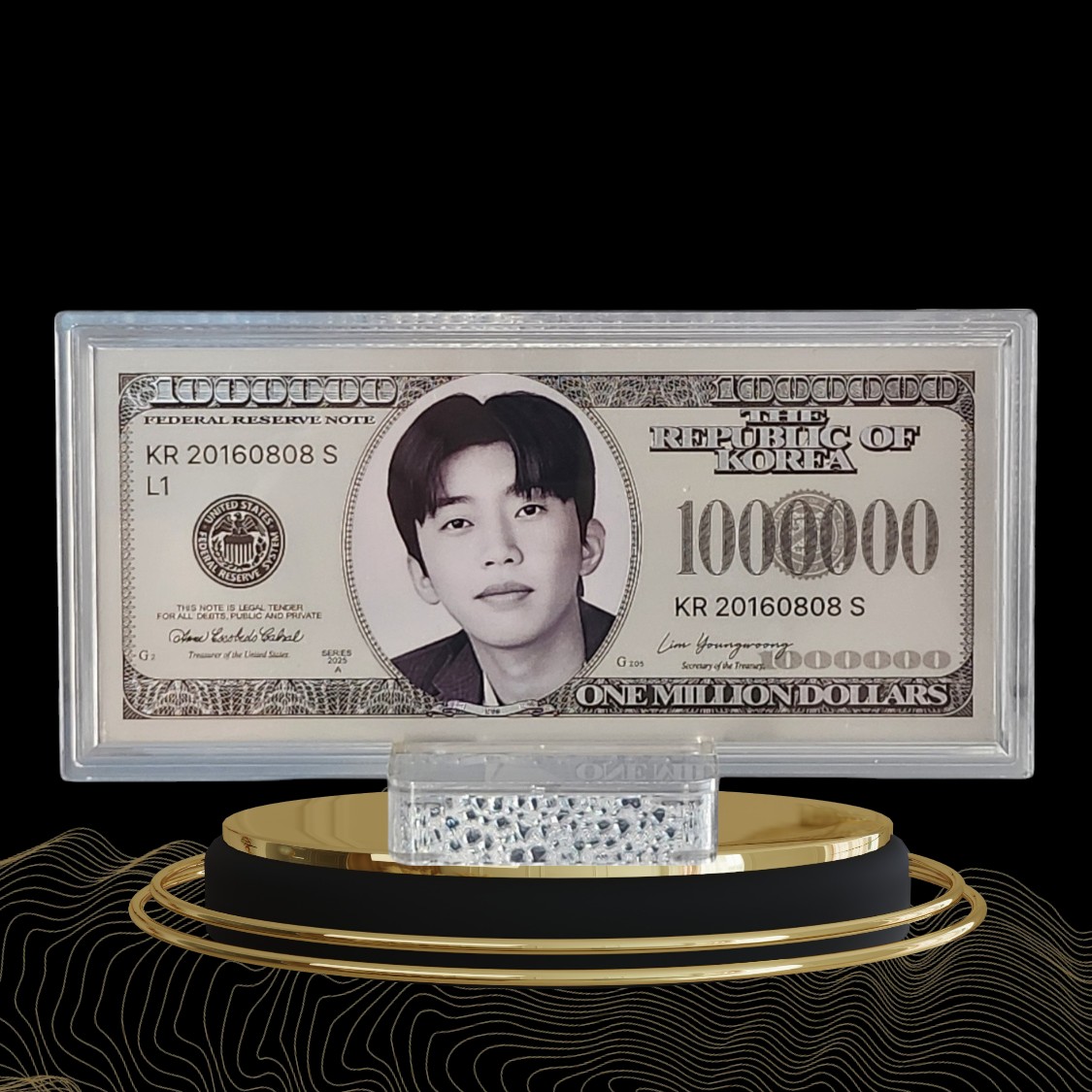 "행운의 백만달러 커스텀"순은 99.99% 액자 블리온 실버 (10g)
