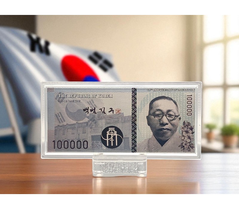 광복 80주년기념 십만원 은지폐 시리즈30g(순은99.99%) 김구.안중근.유관순