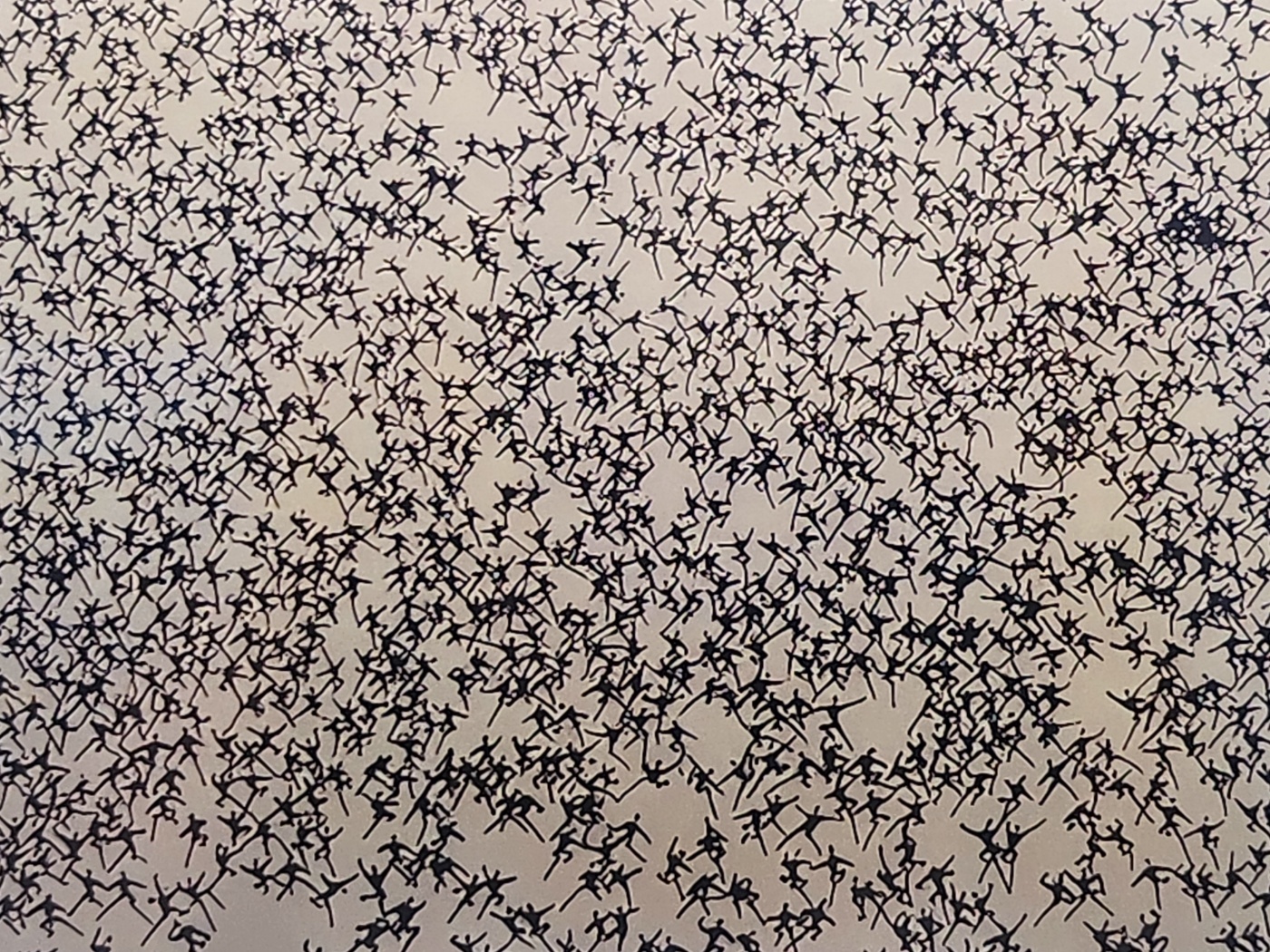 고암 이응노 화백의 "군상"  silver A5사이즈