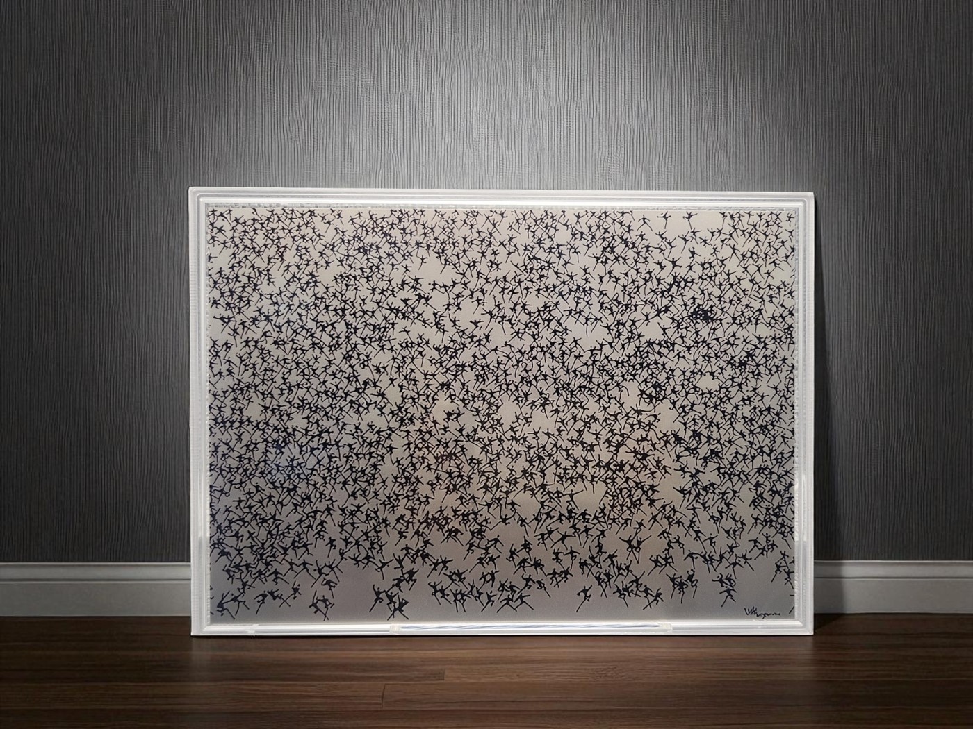 고암 이응노 화백의 "군상"  silver A5사이즈