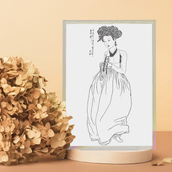 신윤복의 미인도 아트실버(순은 99.99%, 17.5g, 35g)