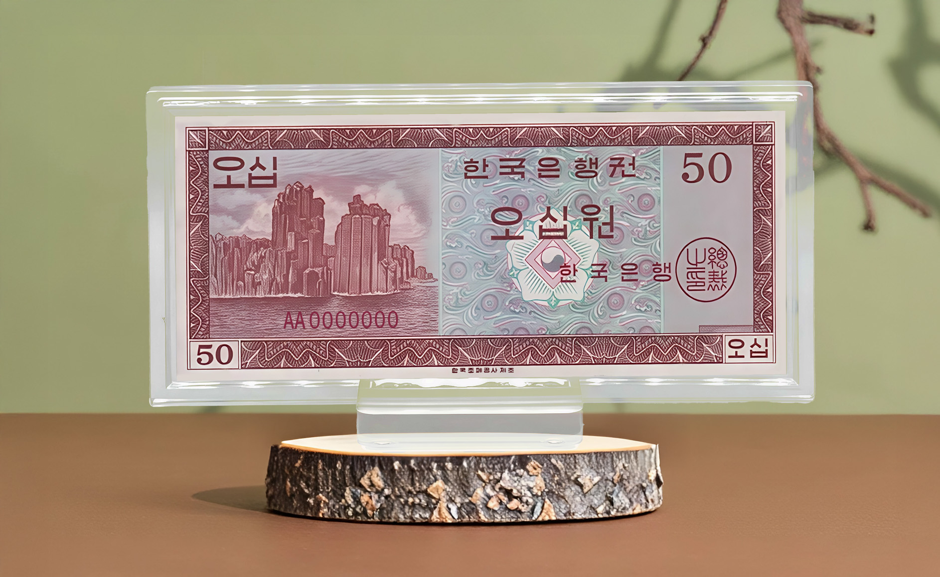 한국 화폐개혁의 상징, ‘영제권’ 컬러은지폐,10g,순은 99.99%