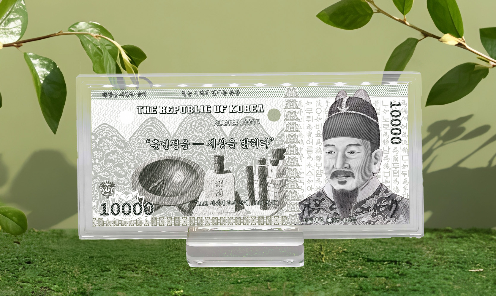 한글날 기념 - 세종대왕, 신사임당 무게 30g, 순도 9999, 한정판 300개