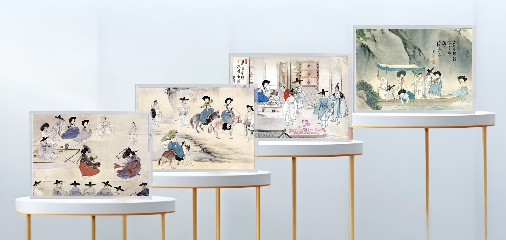 "신윤복 풍속화 시리즈"70g, 순도 9999, 한정판 300개