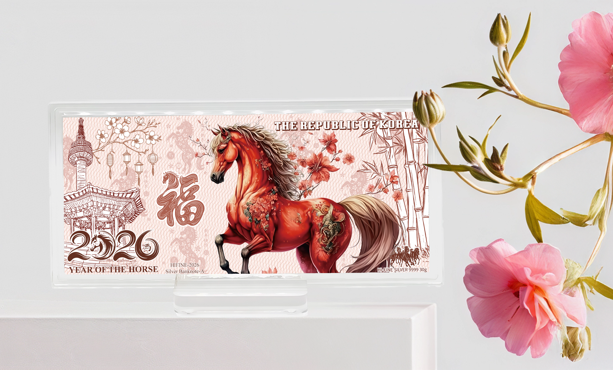 "2026년 병오년-붉은말의해 “ 순은99.99%,30g