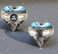 사랑하는 사람에게 기념일 선물 기념품 실버하트 _Silver 9999, 31.1g