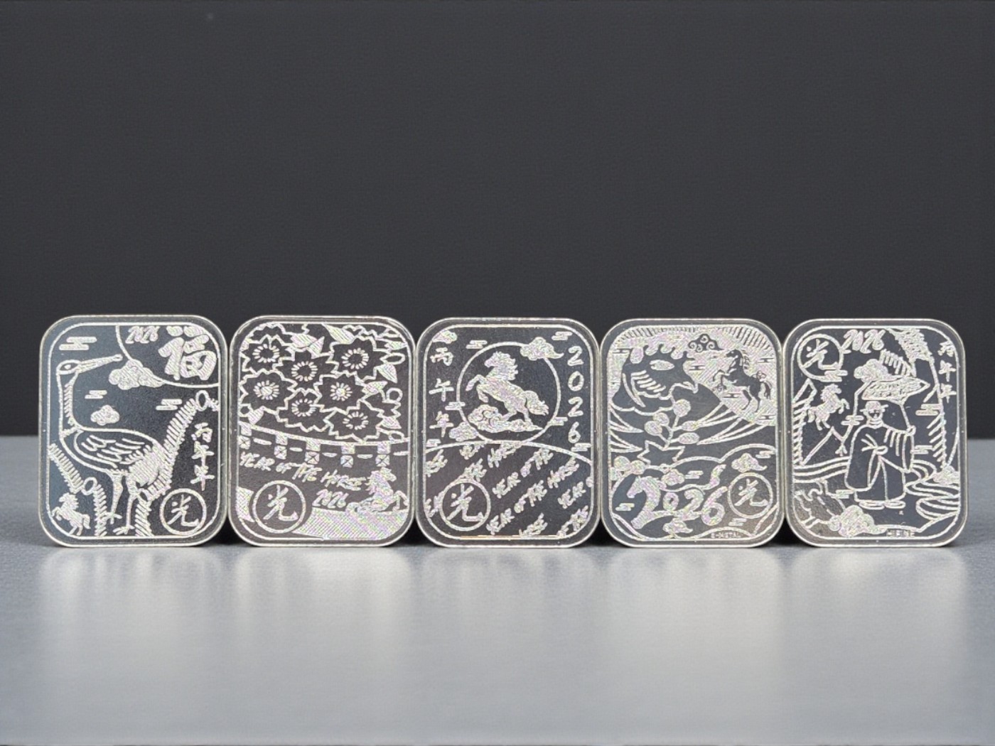 2026병오년 말의 해 기념 화투 오광 실버 컬렉션 100g