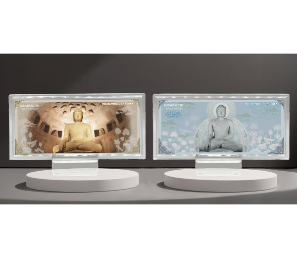 불국사 석굴암 본존불상 순은 30g 은지폐