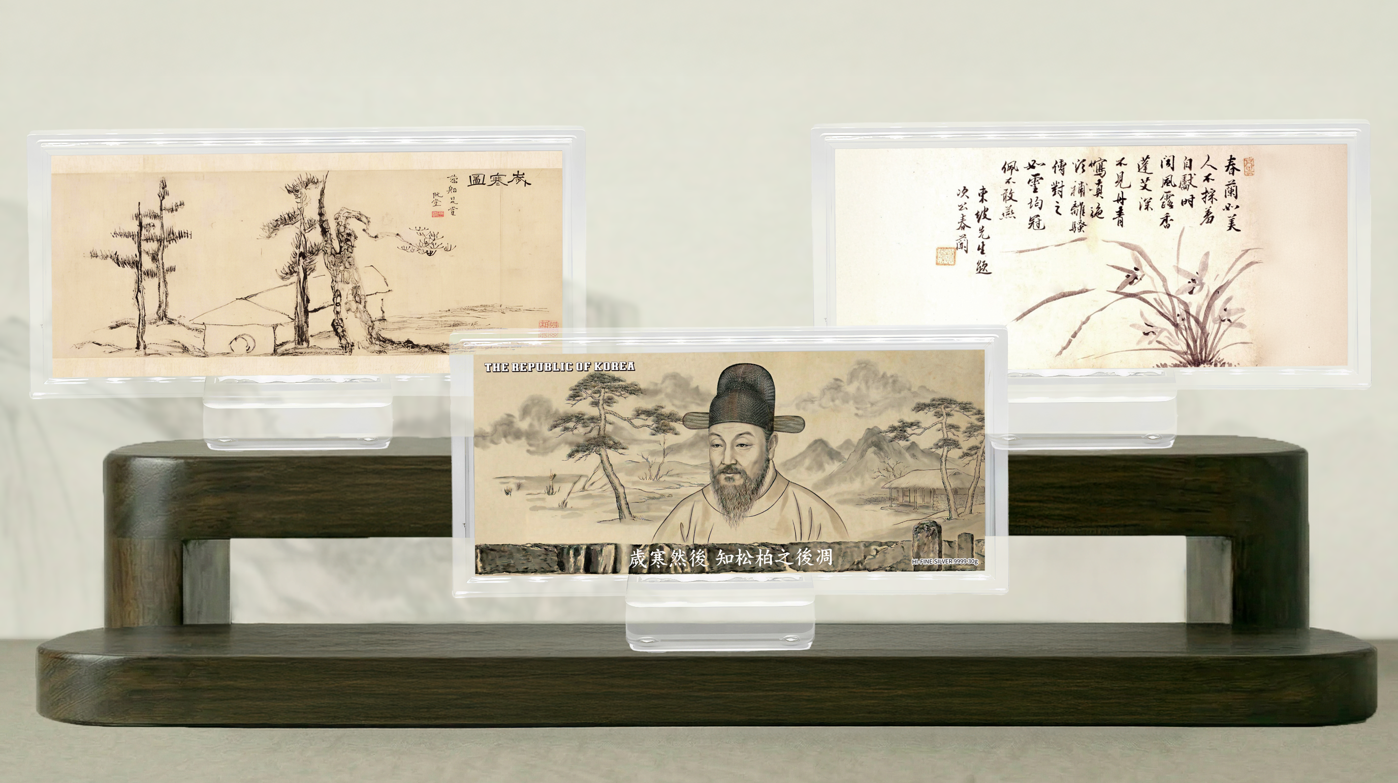 추사 김정희 세한도 · 묵란도 순은 30g 아트 실버