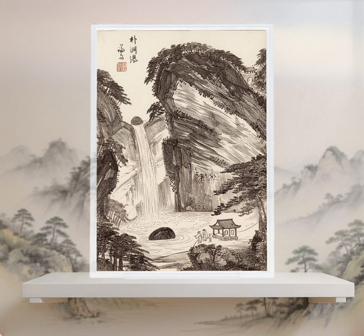 겸재 정선의 ‘박연폭포’ 순은 70g 실버 아트