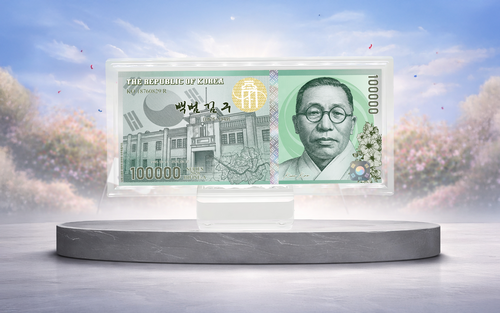 광복 81주년 기념 30g  실버 은지폐