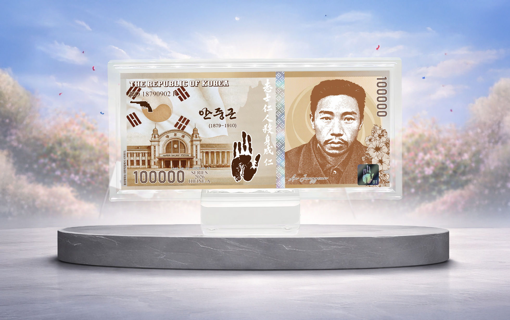 광복 81주년 기념 30g  실버 은지폐