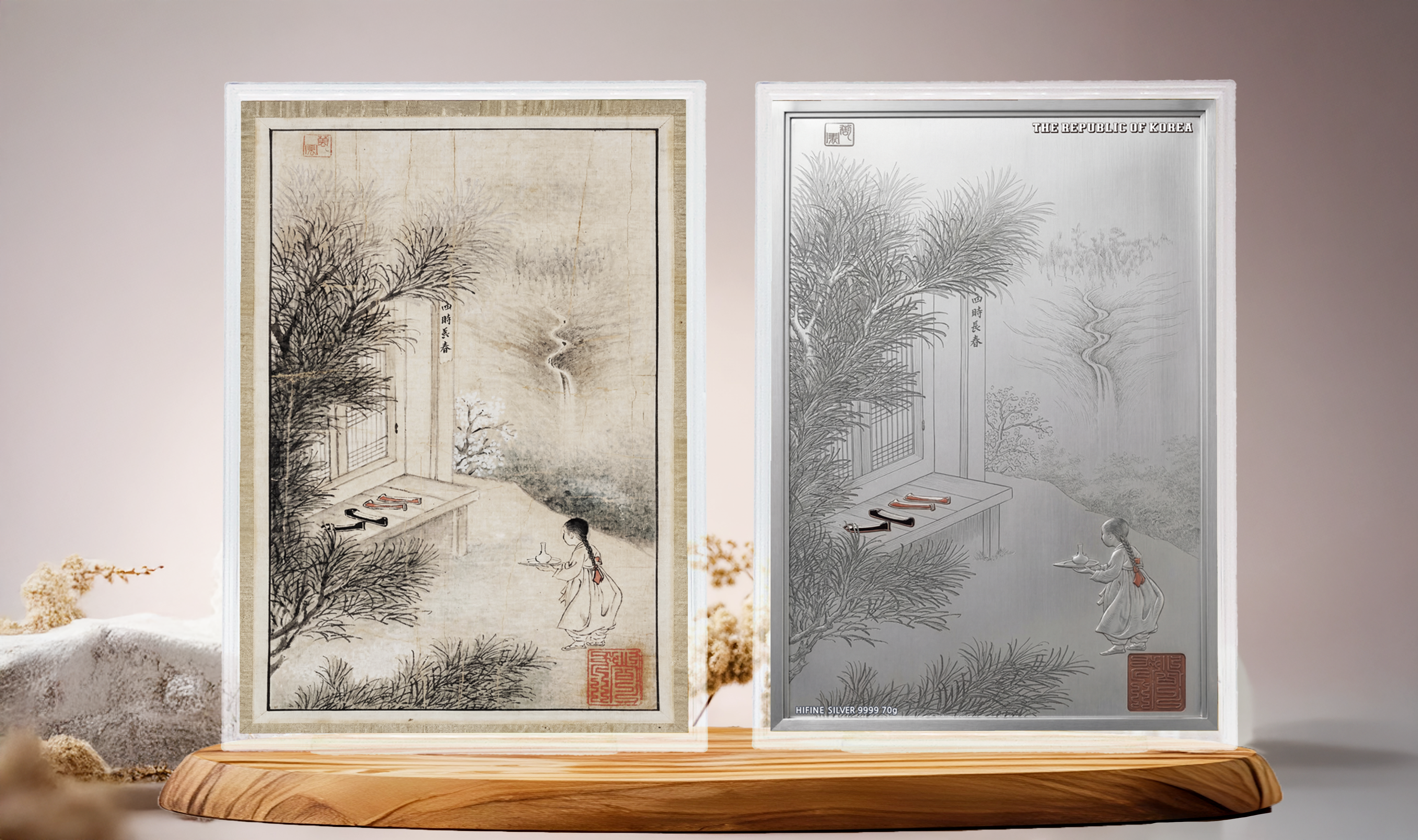 신윤복 「사시장춘」 순은 70g 프리미엄 아트 실버
