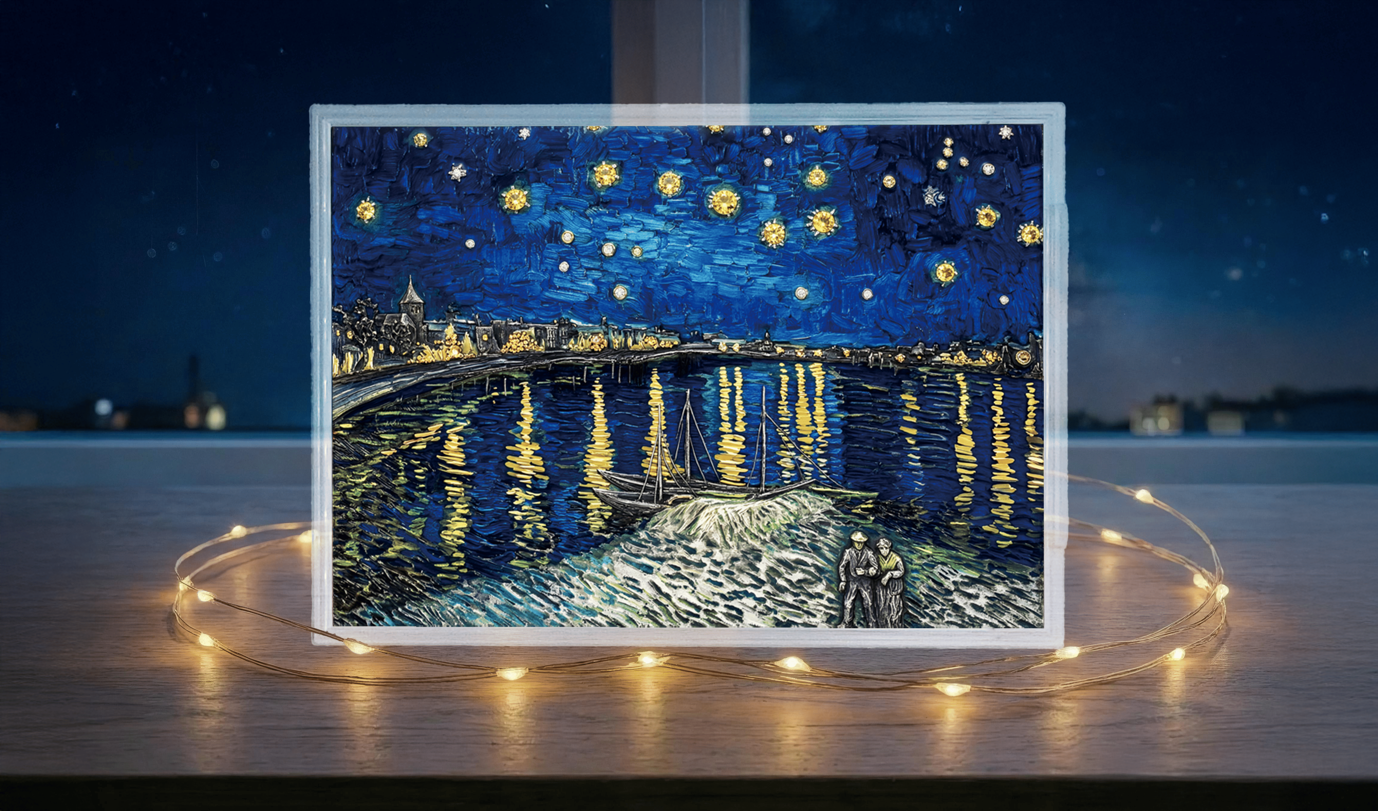 반고흐-론강의 별이 빛나는 밤-실버 아트
