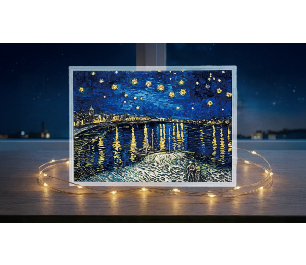 반고흐-론강의 별이 빛나는 밤-실버 아트