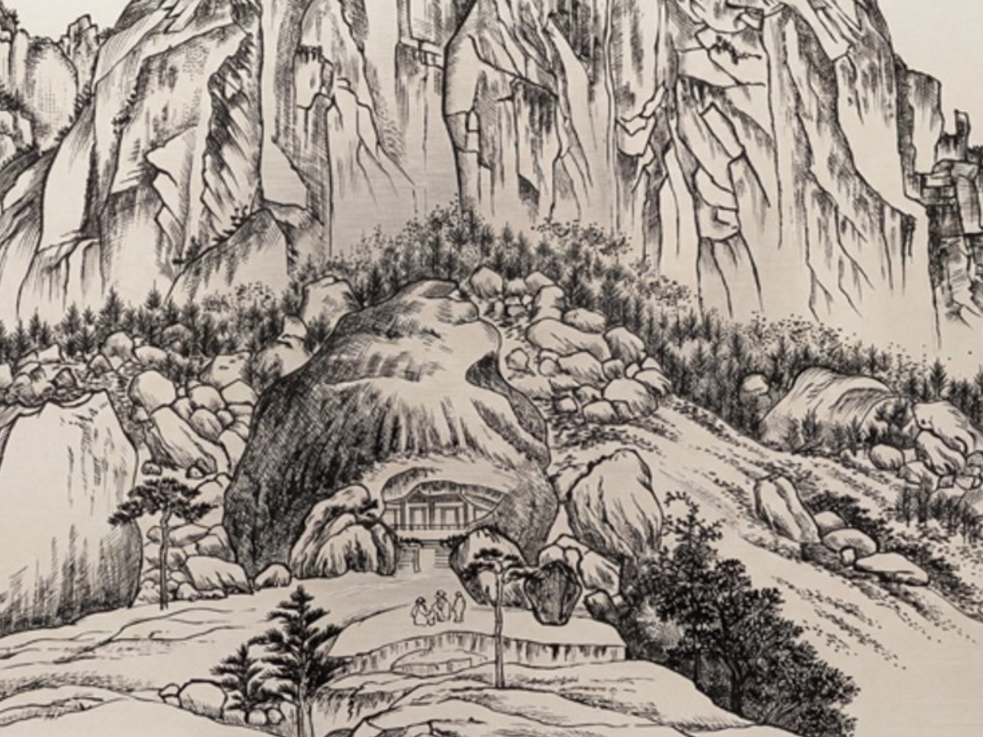 김홍도의 계조굴(울산바위) 순은 70g 은화액자