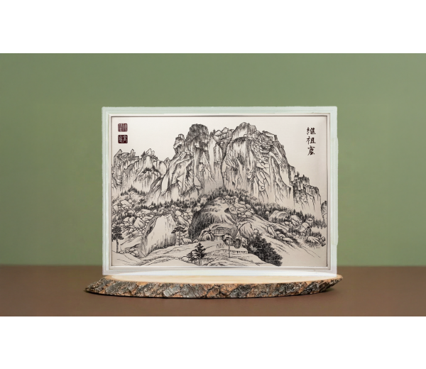 김홍도의 계조굴(울산바위) 순은 70g 은화액자