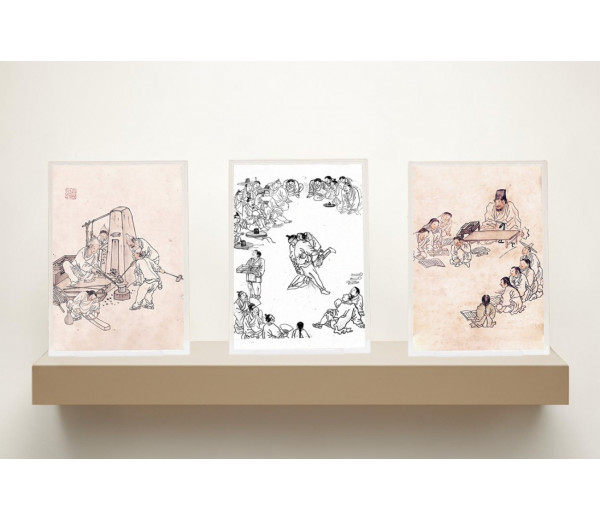 김홍도 70g 프리미엄 3종 컬렉션(서당.씨름.대장간)