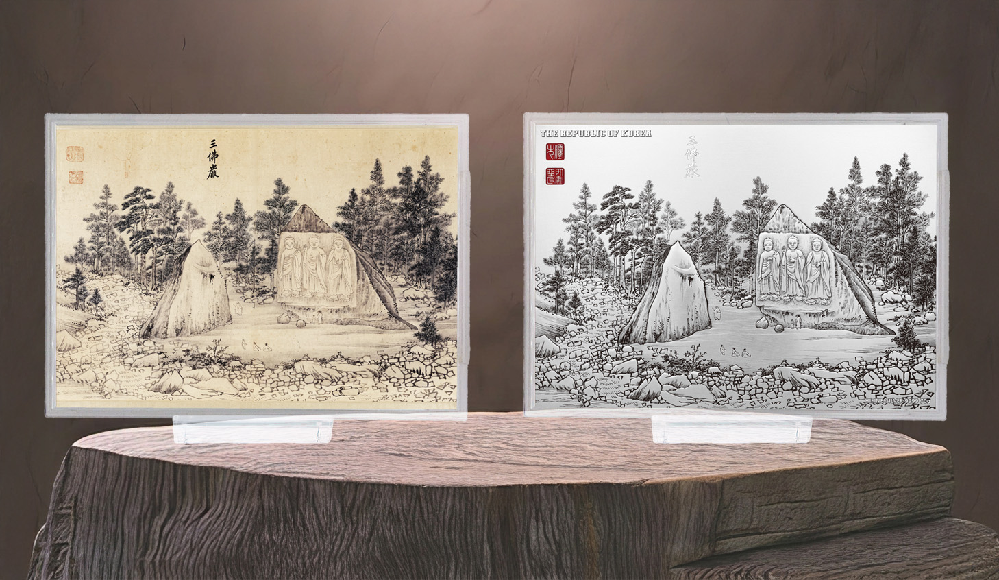 김홍도 「삼불암」 순은 70g 프리미엄 아트 실버