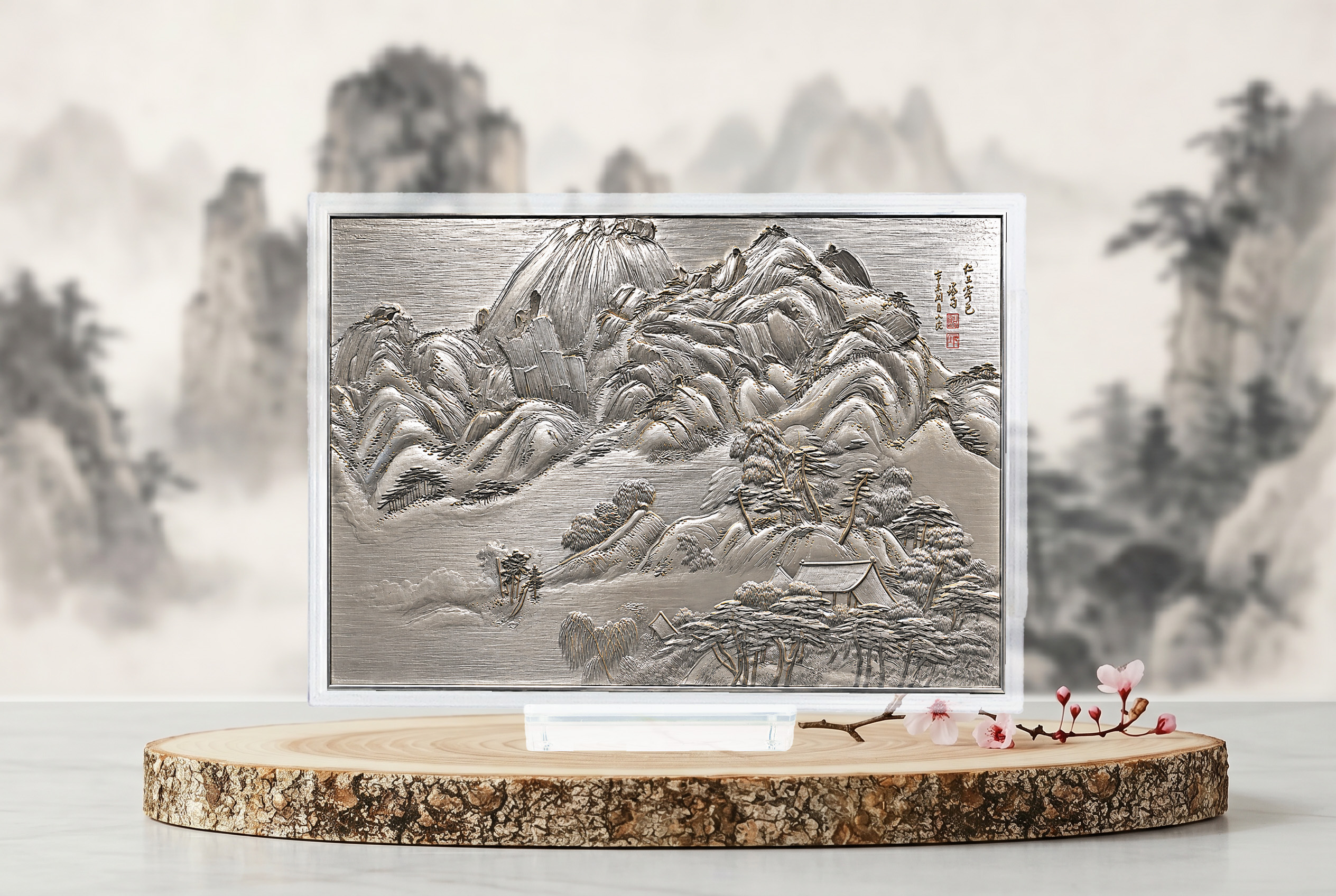 정선(鄭敾) 인왕제색도 A5 100g 순은 아트실버바