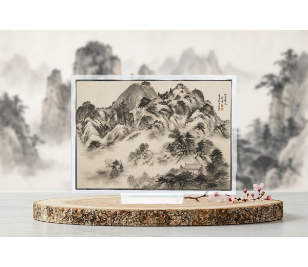 정선(鄭敾) 인왕제색도 A5 100g 순은 아트실버바