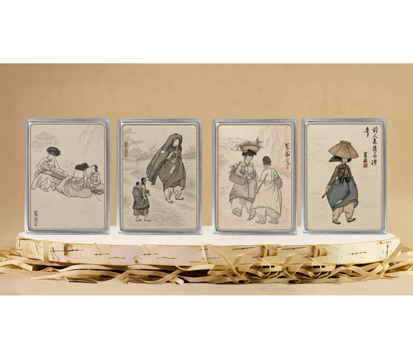 신윤복의 《여속도첩(女俗圖帖)》 4종