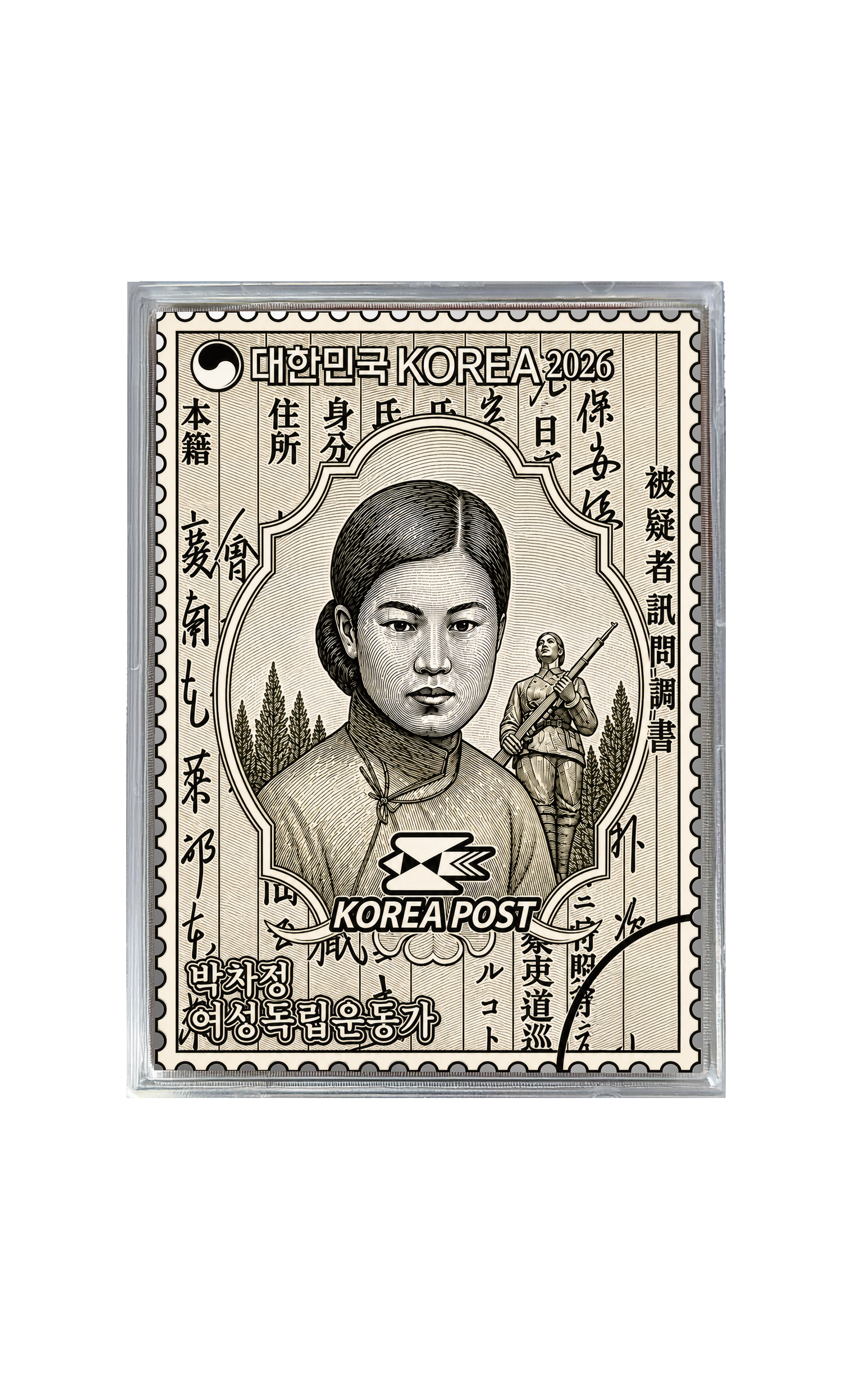 광복81주년 기념-여성독립운동가 4종(포토카드형 아트실버)