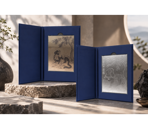 이암 모견도 아트 실버 (A6사이즈 실버바 30g)